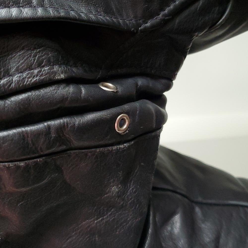 Vintage Schott Perfecto Womens 108W '90s Black Leather Motorcycle Jacket Sz 12 - Picture 6 of 16